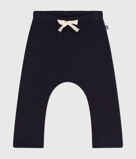 Babybroek van zachte en warme fleece blauw SMOKING