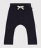 Babybroek van zachte en warme fleece blauw SMOKING