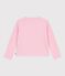 Cardigan enfant en coton uni rose MARQUISE