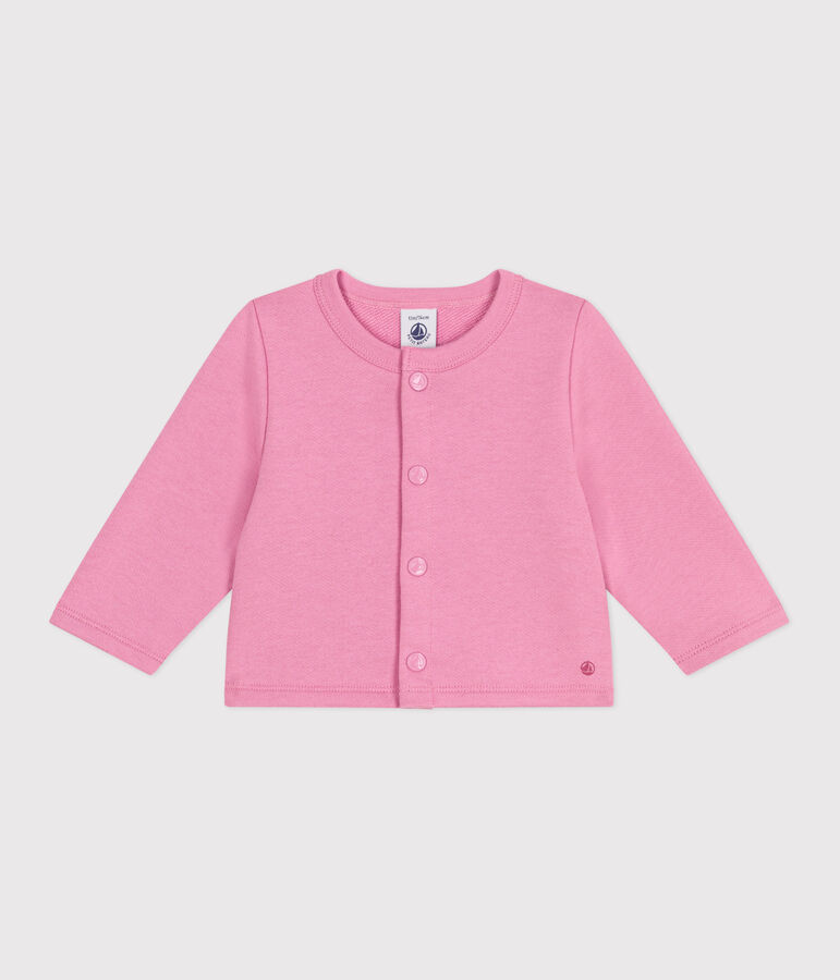 Effen katoenen babyvestje roze
