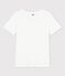L'ICONIQUE, T-shirt voor dames in linnen wit ECUME