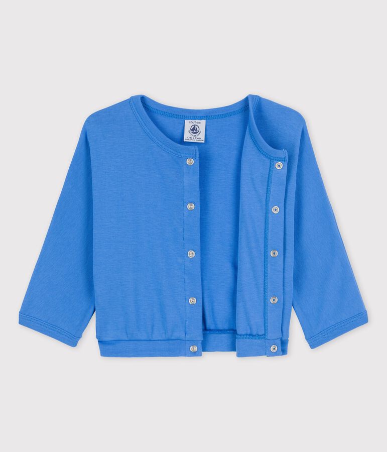 Cardigan en coton b&eacute;b&eacute; bleu