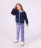 Fluwelen broek voor kinderen purper