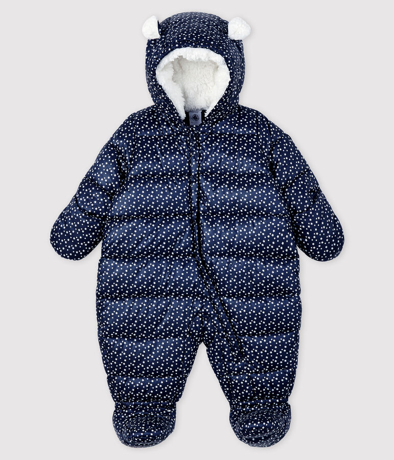 Pilootpakje baby meisje/jongen blauw SMOKING/wit MARSHMALLOW