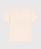 Tee-shirt manches courtes en coton enfant garçon écru AVALANCHE