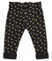 Broek met goudkleurige stippen voor babymeisjes zwart CITY/geel DORE