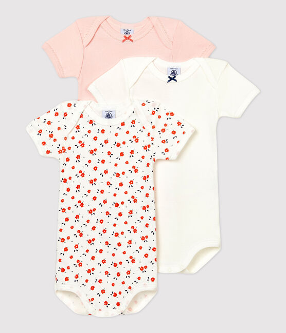 Lot de 3 bodies bébé en coton biologique. variante 1
