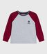 Tee-shirt enfant manches longues en coton uni