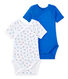 Lot de 2 bodies naissance garçon manches courtes