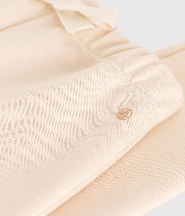 Pantalon en molleton b&eacute;b&eacute; &eacute;cru