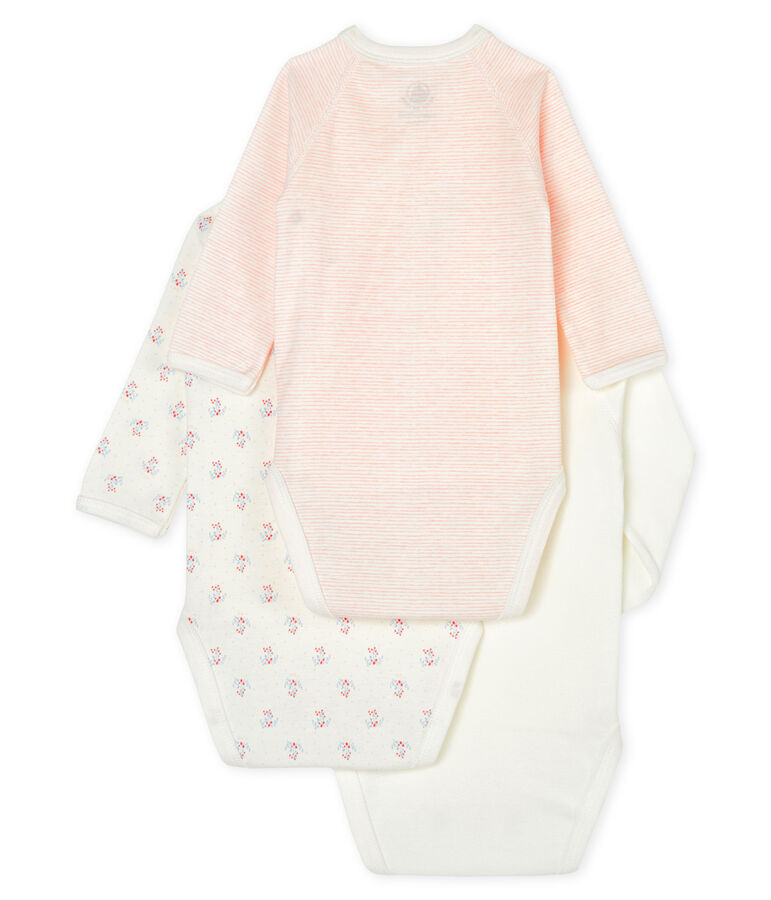 Trio de bodies naissance manches longues b&eacute;b&eacute; variante 2