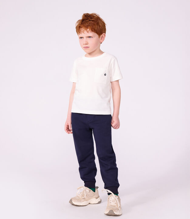 T-shirt met korte mouwen voor jongens wit