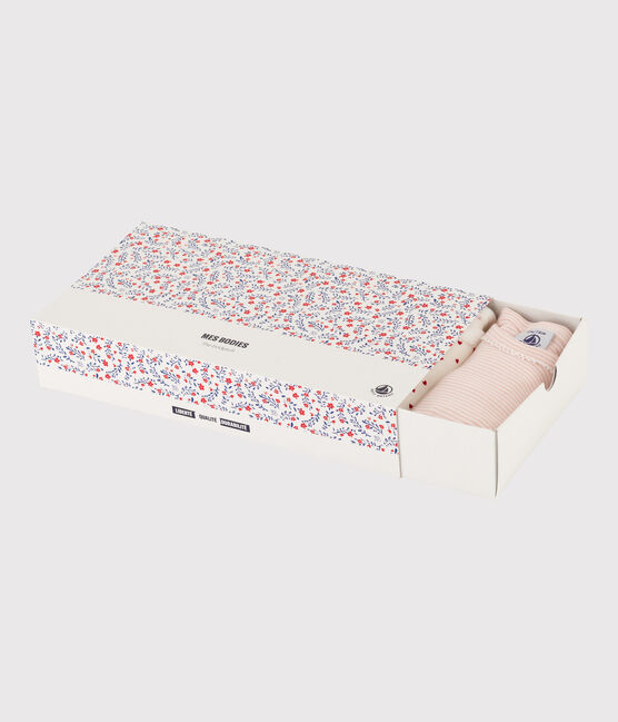 Lot de 5 bodies manches courtes fleurs en coton variante 1