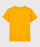Tee-shirt manches courtes en jersey enfant garçon jaune TEHONI