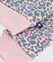 Sweatshirt enfant en coton imprimé rose JOLI/blanc MULTICO