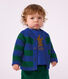 Cardigan b&eacute;b&eacute; en tricot laine et coton ray&eacute;