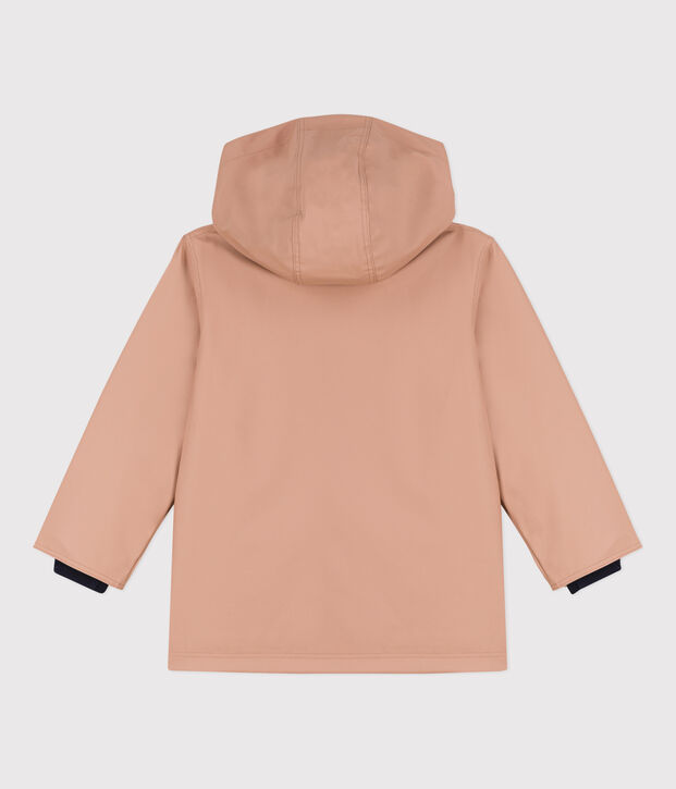 ICONISCHE REGENJAS VAN GERECYCLEDE STOF VOOR MEISJES/JONGENS beige