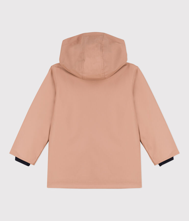 ICONISCHE REGENJAS VAN GERECYCLEDE STOF VOOR MEISJES/JONGENS beige