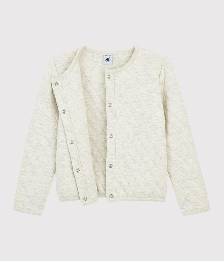 Cardigan tubic meisjes kinderen beige MONTELIMAR CHINE