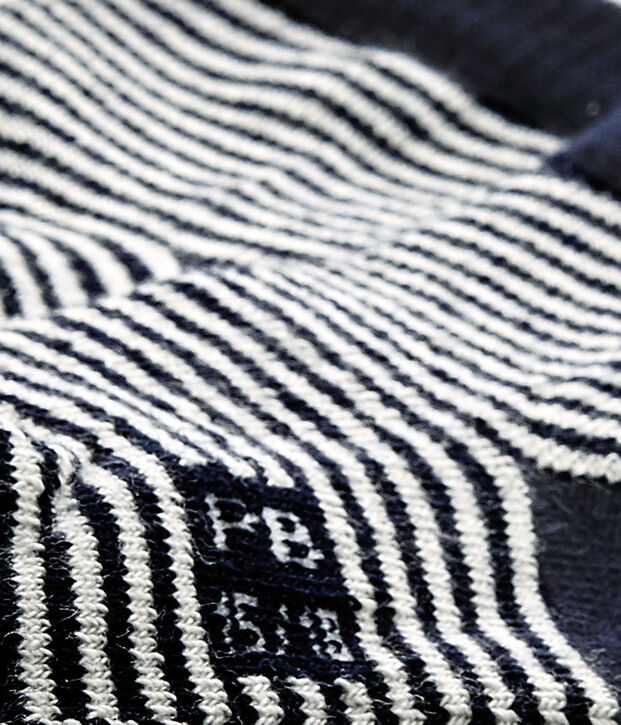 Chaussettes milleraies b&eacute;b&eacute; mixte bleu/blanc