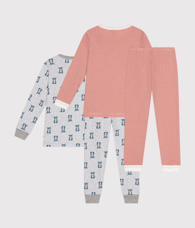 Set met 2 katoenen pyjama's voor kinderen multicouleur