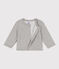 Molton babycardigan grijs CHATON CHINE
