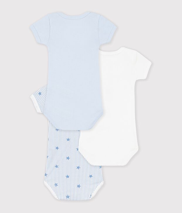 Lot de bodies manches courtes en coton imprim&eacute; Paris b&eacute;b&eacute; multicouleur
