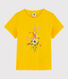 Tee-shirt manches courtes en coton enfant fille