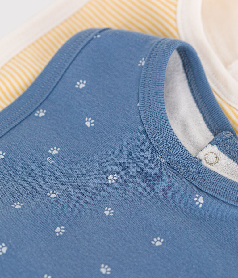 Lots de 2 bavoirs imprim&eacute;s b&eacute;b&eacute; variante 1