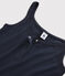 Pyjacourt marine fille-femme en coton bleu SMOKING