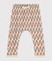 Broek in dikke jersey met print voor baby's wit AVALANCHE/ MULTICO