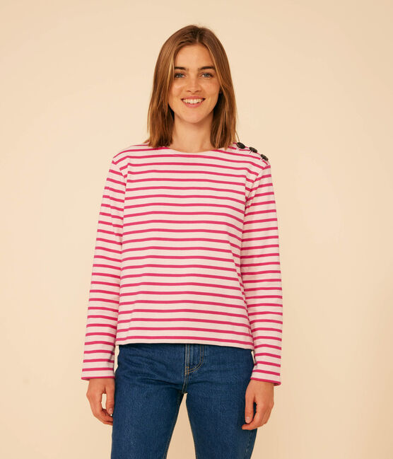 Marinière boutonnée en coton Femme SALINE/ DELHI