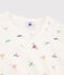 Pyjama snugfit imprimé oiseaux petite fille en côte blanc MARSHMALLOW/blanc MULTICO