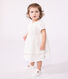 Robe cérémonie bébé en coton léger, manches courtes