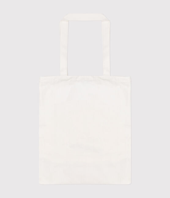 Katoenen totebag met Monsieur Madame-motief wit MARSHMALLOW