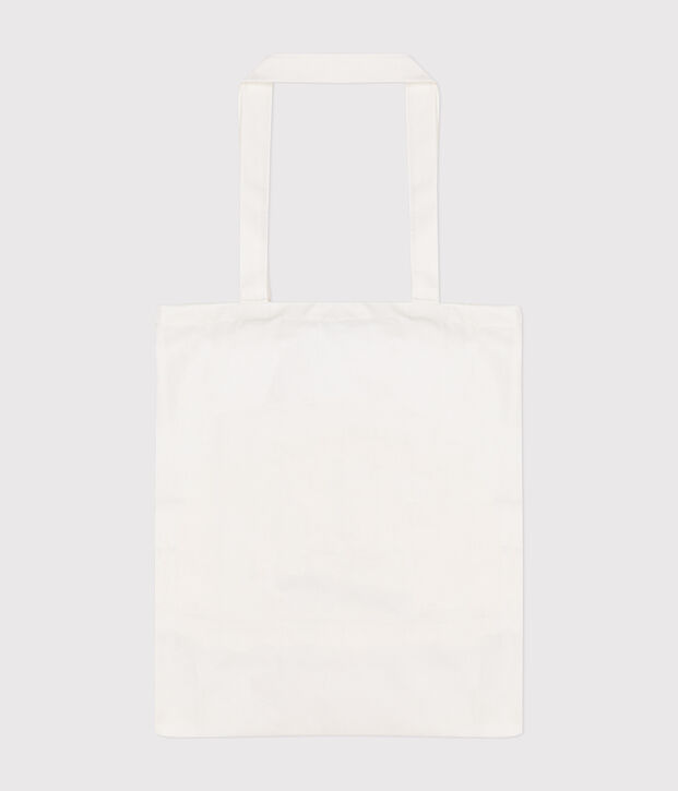 Katoenen totebag met Monsieur Madame-motief wit
