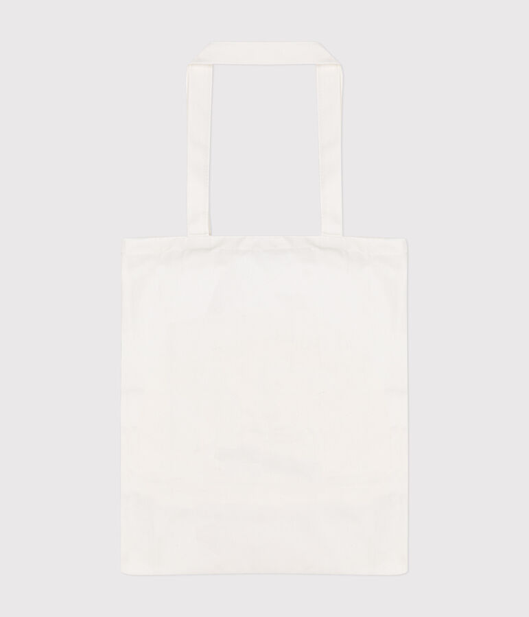 Tote bag Monsieur Madame en coton blanc