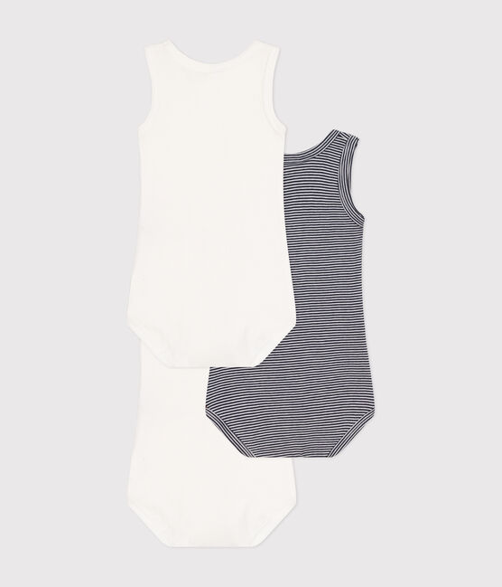 Lot de 3 bodies sans manches en coton bébé variante 1