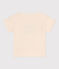 T-shirt van jersey met korte mouwen en motiefje voor baby's ecru AVALANCHE