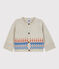 Jacquard cardigan van tricot met wol. beige MONTELIMAR CHINE