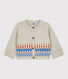 Jacquard cardigan van tricot met wol.