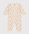 Katoenen babypyjama met bloemenprint en zonder voetjes wit AVALANCHE/ MULTICO