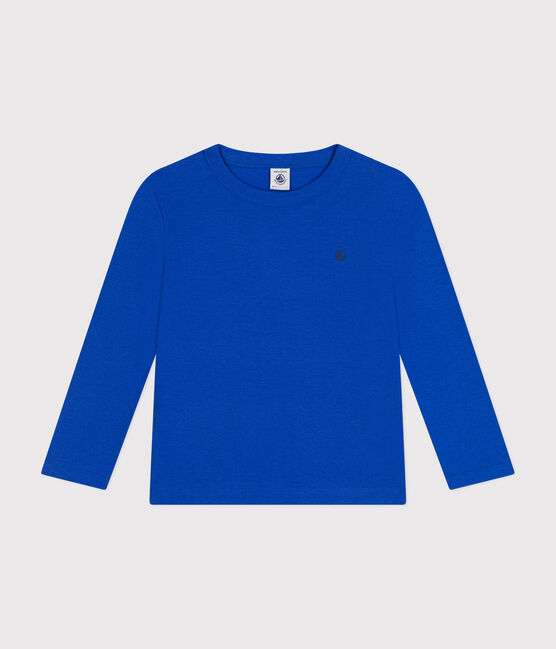 T-shirt met lange mouwen van ribstof voor jongens/meisjes blauw CALVIN