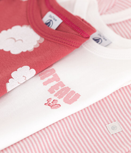 Set van 3 katoenen body's met korte mouwen voor baby's variante 1