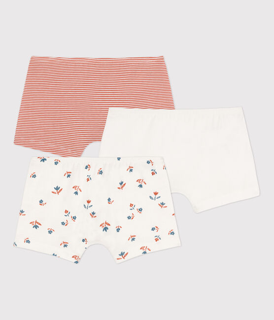 Lot de 3 shorties fleur petite fille en coton variante 1