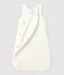 Trappelzakje van velours in biokatoen voor baby's wit MARSHMALLOW