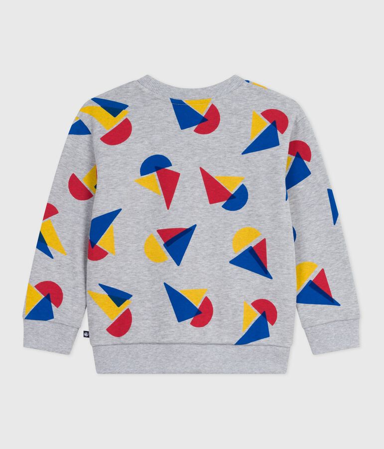 Sweatshirt enfant en coton imprim&eacute; FUMEE/ MULTICO