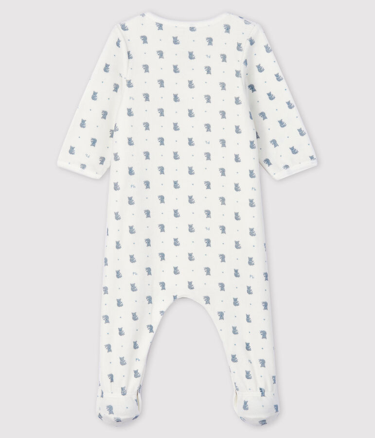 Bodyjama &agrave; imprim&eacute; koala b&eacute;b&eacute; gar&ccedil;on en velours blanc MARSHMALLOW/blanc MULTICO