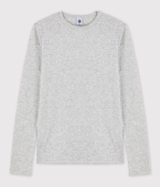 Iconisch T-shirt met cocottesteek in katoen voor dames grijs BELUGA CHINE