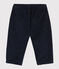 Pantalon bébé en velours grosses côtes bleu SMOKING